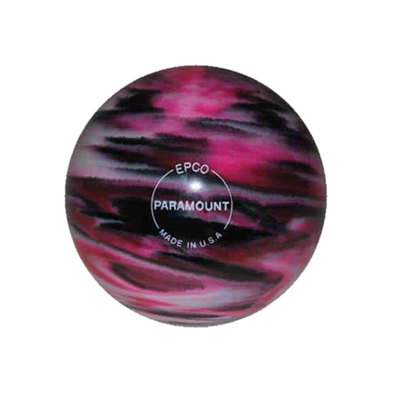 EPCO Candlepin Bowling Ball- Marbleized - Black, White & Grey (4 1/2